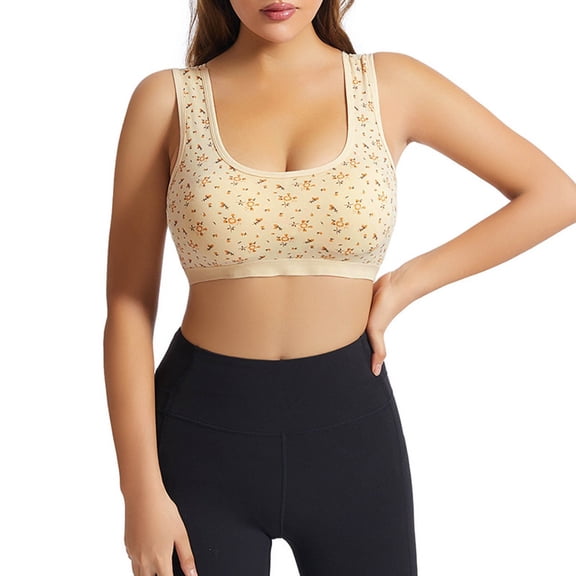 MDUKONU Wireless Sports Bra Skin-Friendly Medium Support Pull on A XL