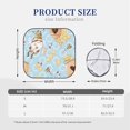 thumbnail image 3 of Saiise Cute Gnome Bee Collects Honey for Foldable Car Sun Shades (2-Pack) Offer Sun Protection with an Easy-fold Design for Convenient Windshield Shading-Medium, 3 of 6