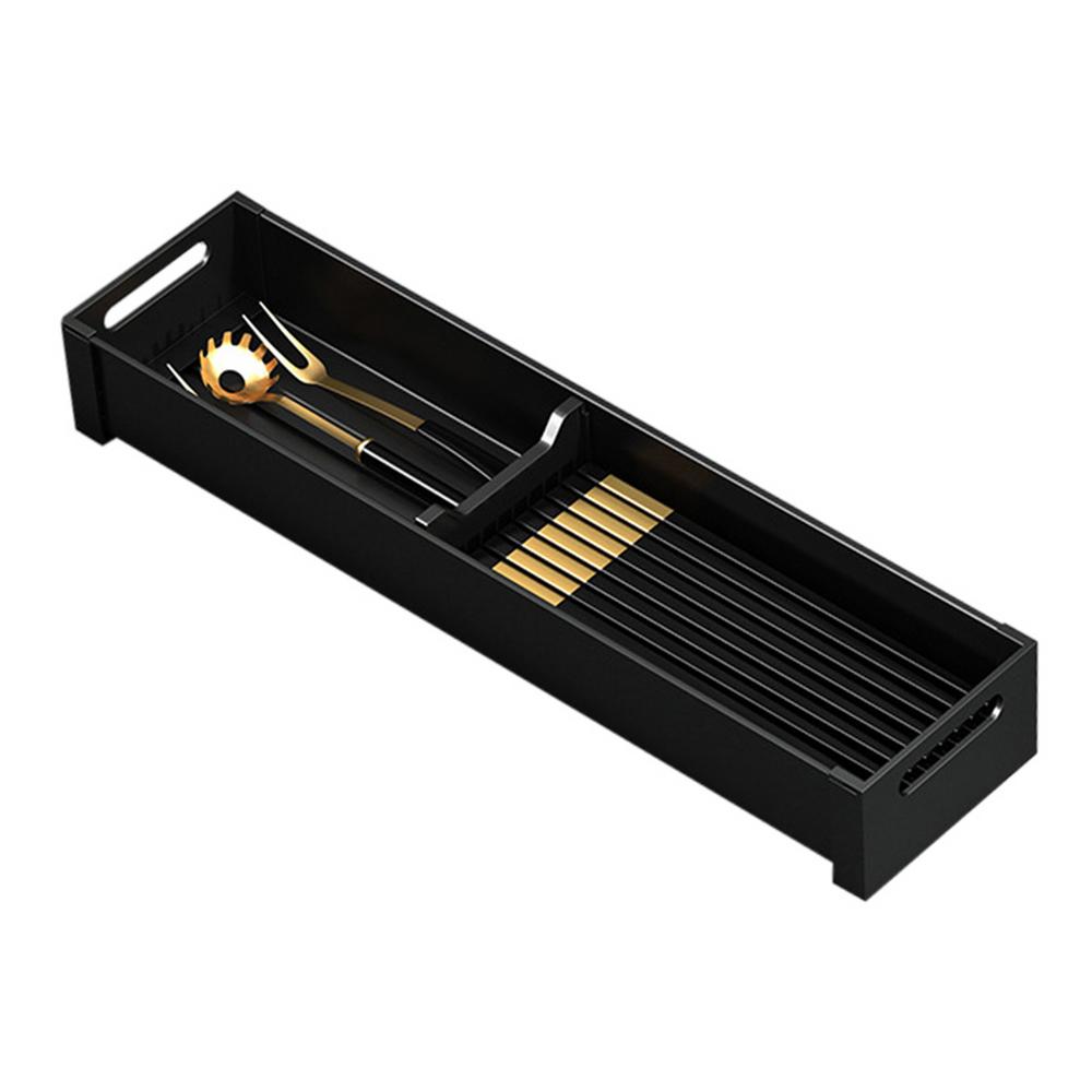 IMSHIE Home Silverware Organizer, Aluminum Alloy Kitchen Drawer Divider