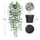 thumbnail image 2 of Plantas artificiales falsas en macetas, plantas verdes en macetas para el hogar, la oficina, el escritorio, el alféizar de la ventana, el baño, el dormitorio, el exterior y el interior, 2 of 5