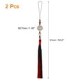 thumbnail image 2 of Uxcell 2Pack 31cm/12.2" Pendants with Tassels, Black Classic Bells Tassel Pendant, 2 of 4