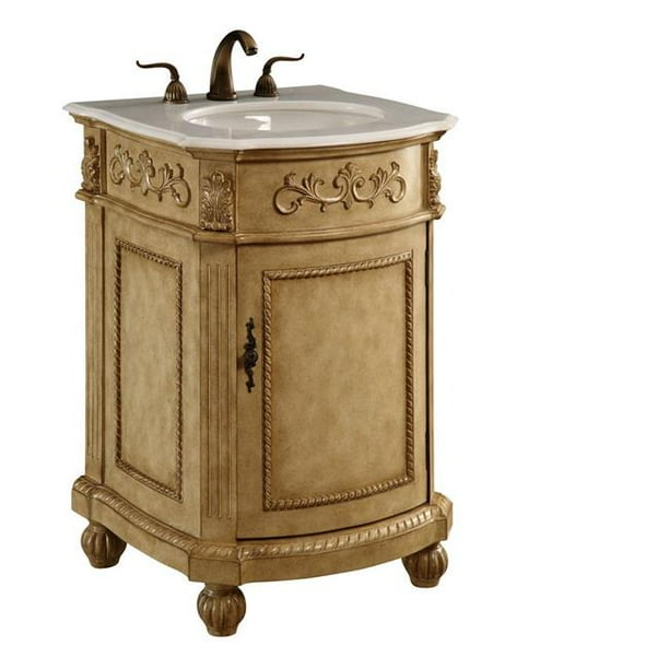 24 in. Single Bathroom Vanity Set, Antique Beige