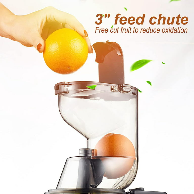  OverTwice Slow Masticating Juicer Cold Press Juice Extractor  Apple Orange Citrus Juicer Machine with Wide Chute Quiet Motor for Fruit  Vegetables: Home & Kitchen