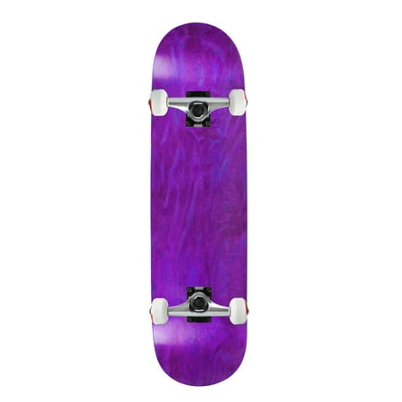 moose complete skateboard stained purple 7.75  silver/white assembled price history on PriceWatchPro