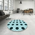 thumbnail image 4 of Ahgly Company Tapis d'Intérieur Lavables en Machine Rectangle Aigue-Marine de Transition, 5' x 8', 4 of 7