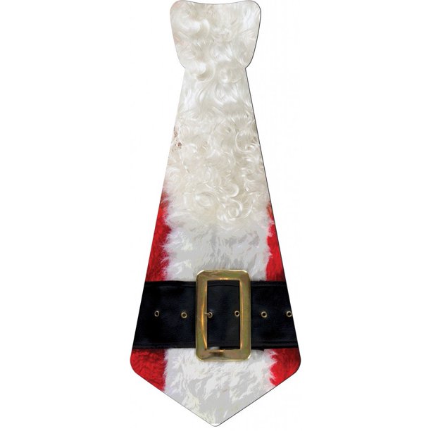EvREwares Sticky Tie Santa Wearable Fabric Stickers