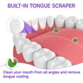 thumbnail image 3 of JOUGE Disposable Mini Toothbrush Travel Toothbrushes with Toothpaste Portable Peppermint (Perppermint, 16pcs), 3 of 6