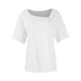 thumbnail image 2 of Under $10 Womens Tops Eyelet Embroidery Summer Spring Xl Womens Tops Eyelet Embroidery Summer Spring Womens Fashion Plus Size T Shirts for Women, 2 of 4