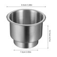 thumbnail image 2 of DEEPCRAFF 2Ud Soporte Para Vasos Y En Auto De Inoxidable Compatible Con La Mayoría De Autos, 2 of 7