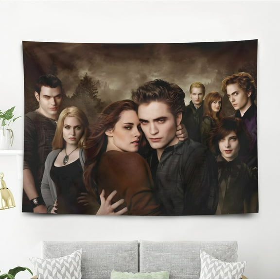 YOUJIANGYUN Twilight-Theme Anti-pilling Tapestry Gift Wall Hanging Backdrop for Room Bedroom Girls Fans Background Banner Party Birthday Supplies Decor