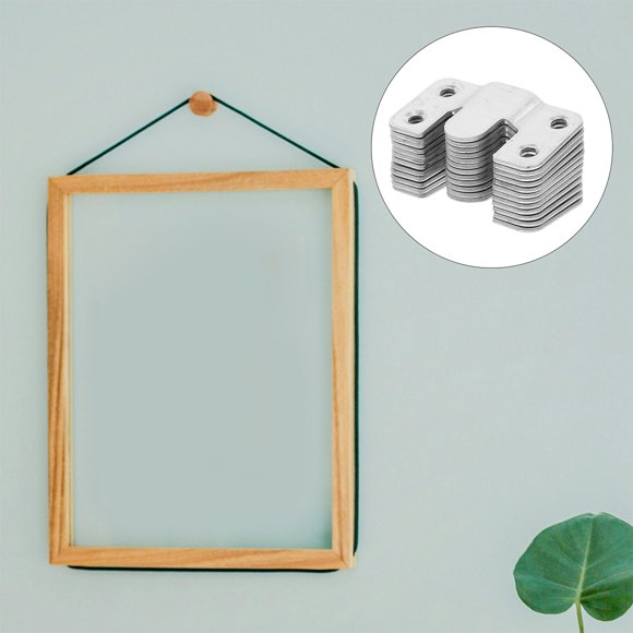 CRILSTYLEO 20Ud Clips Resistentes Para Colgar Cuadros De Inoxidable Plata Interbloqueo