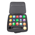 thumbnail image 1 of Portable Billiard Balls Bag Travel Case Billiard Balls Storage Box Pool Carrying Pouch Sponge Padded Ball Pouch, 1 of 6
