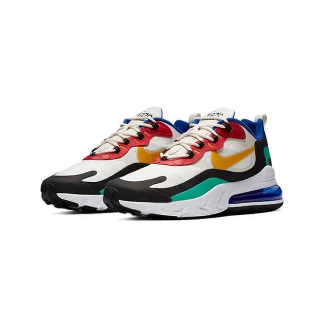 Zapatillas deportivas Air Max 270 React blancas, láser, azules, punk rock, clásicas, informales, para exteriores, para hombre y mujer