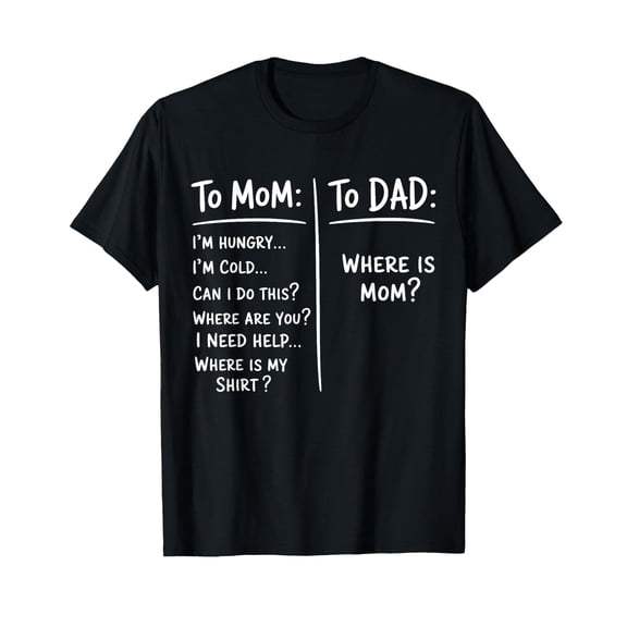 Funny Saying Meme To Mom To Dad Mother's Day Fathers Day T-Shirt