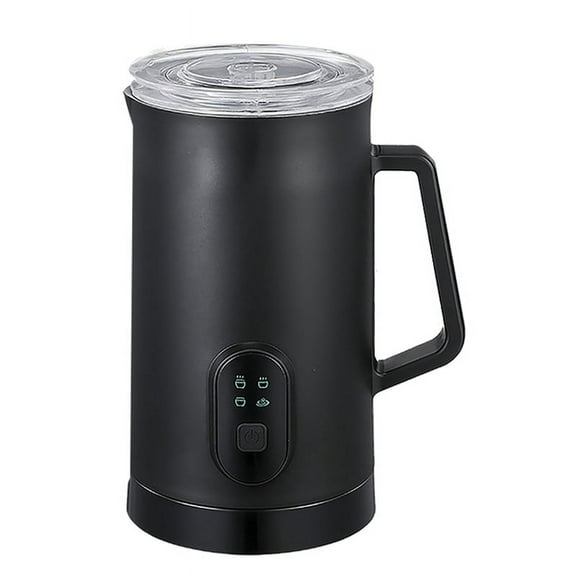 4-in-1 Electric Milk Frother 400W 590ml Hot and Cold Milk Foamer Silent Operation Stainless Steel Milk US Plug A,1 * Electric Milk Frother,Black