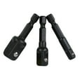 thumbnail image 3 of 3Pc Socket Adapter Set Hex Shank Extension With 1 4 3 8 And 1 2 Inch Sockets Rust Resistant Chrome Vanadium Steel, 3 of 6