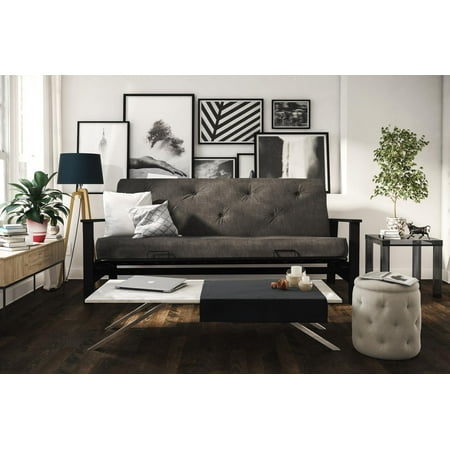 Dhp Bergen Espresso Wood Arm Futon With 6 Coil Mattress Multiple - Bergen Wood Arm Futon With 6 Coil Mattress Dhp Bergen Espresso Wood Arm Futon With 6 Coil Mattress Multiple - Bergen Wood Arm Futon With 6 Coil Mattress