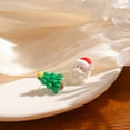 thumbnail image 5 of Niusricy Women Christmas Earrings Cute Dainty Santa Snowman Reindeer Bear Stud Earrings Holiday Jewelry, 5 of 5