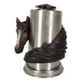 thumbnail image 3 of Rustic Western Country Chestnut Horse Horseshoe Spring Barrel Toothpick Holder, 3 of 10