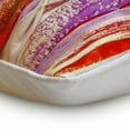 thumbnail image 2 of The HomeCentric Decorative White 12"x20" (30x50 cm) Lumbar Pillow Cover, Linen Pintucks & Textured Oblong Pillow, Abstract Pattern Modern Style - Adwin, 2 of 3