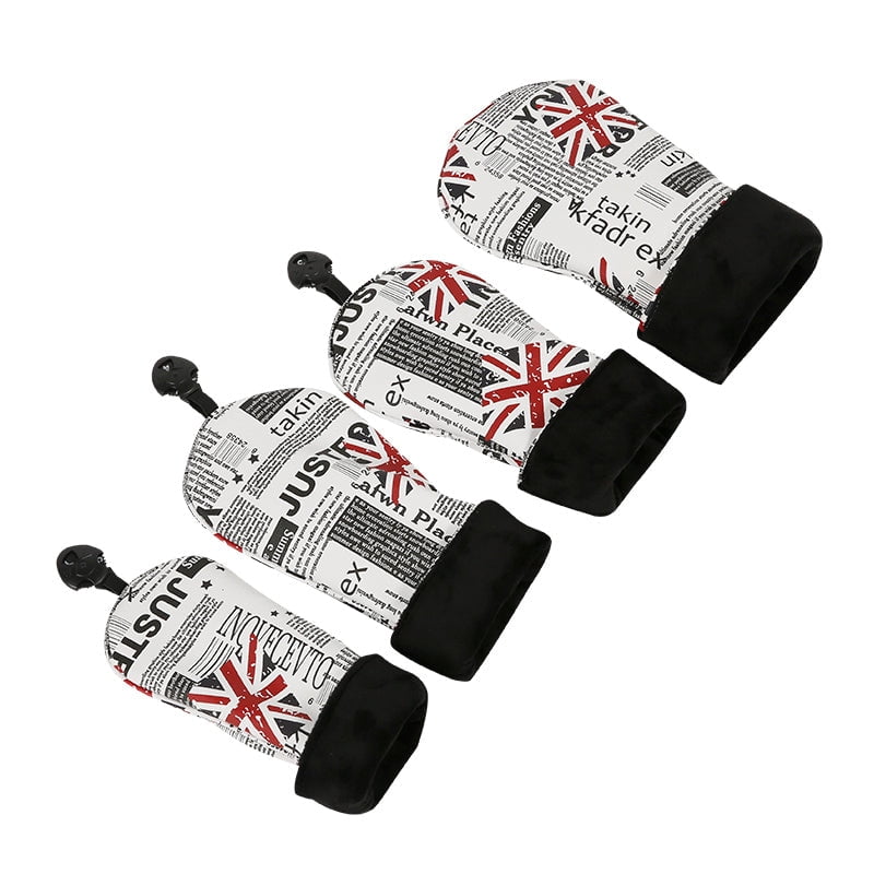 Golf Covers Driver 1 3 5 U Headcovers 4 Piece Set Union Jack Newspaper