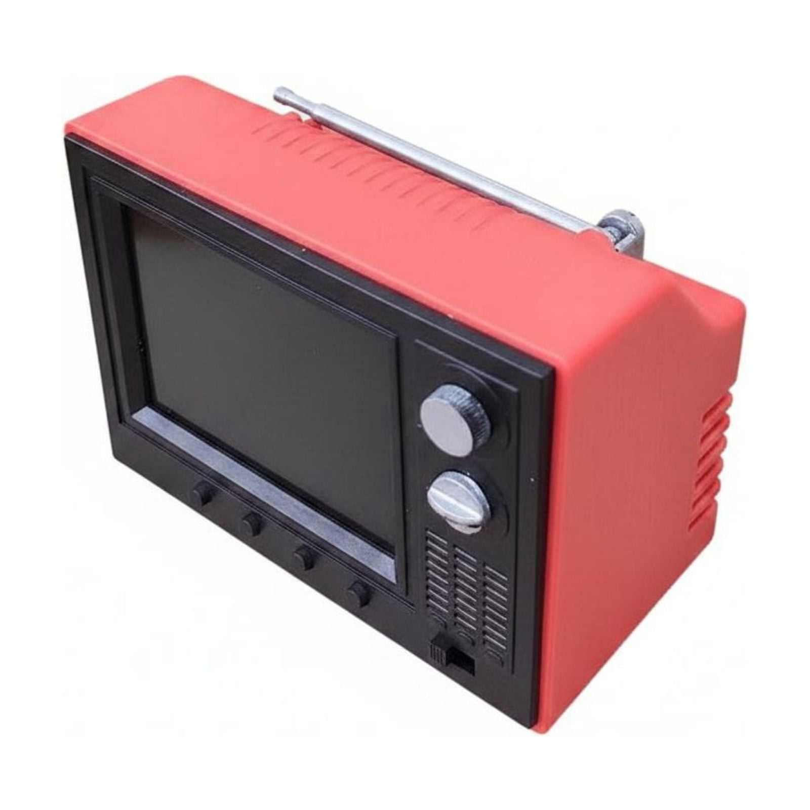MERIGLARE Playable Television Miniature TV Retro Display USB Powered Realistic 1 to 12 Scale with 150 Minute Video for Collectors Dioramas and Model Houses