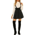 thumbnail image 2 of DARING DIVA Women's High Waist Brace Lace Mini Suspender Skirt L Black, 2 of 6
