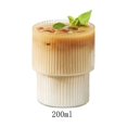 thumbnail image 4 of Vaso de café A rayas simples DENGXMXG con tapa 450ml 6 uds, 4 of 5