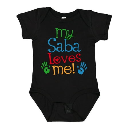 

Inktastic My Saba Loves Me Boys or Girls Baby Bodysuit