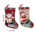 thumbnail image 2 of Yuarrent Calcetín navideño tradicional, accesorios colgantes de Navidad para el hogar, decoración colgante, colgantes de calcetín, bolsa de dulces Kits de decoración para fiestas Muñeco de nieve Yuarrent HA068969-02, 2 of 6