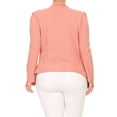 thumbnail image 4 of Women's Casual Plus Size Blazer Long Sleeve Open Front Solid and Print, 4 of 5