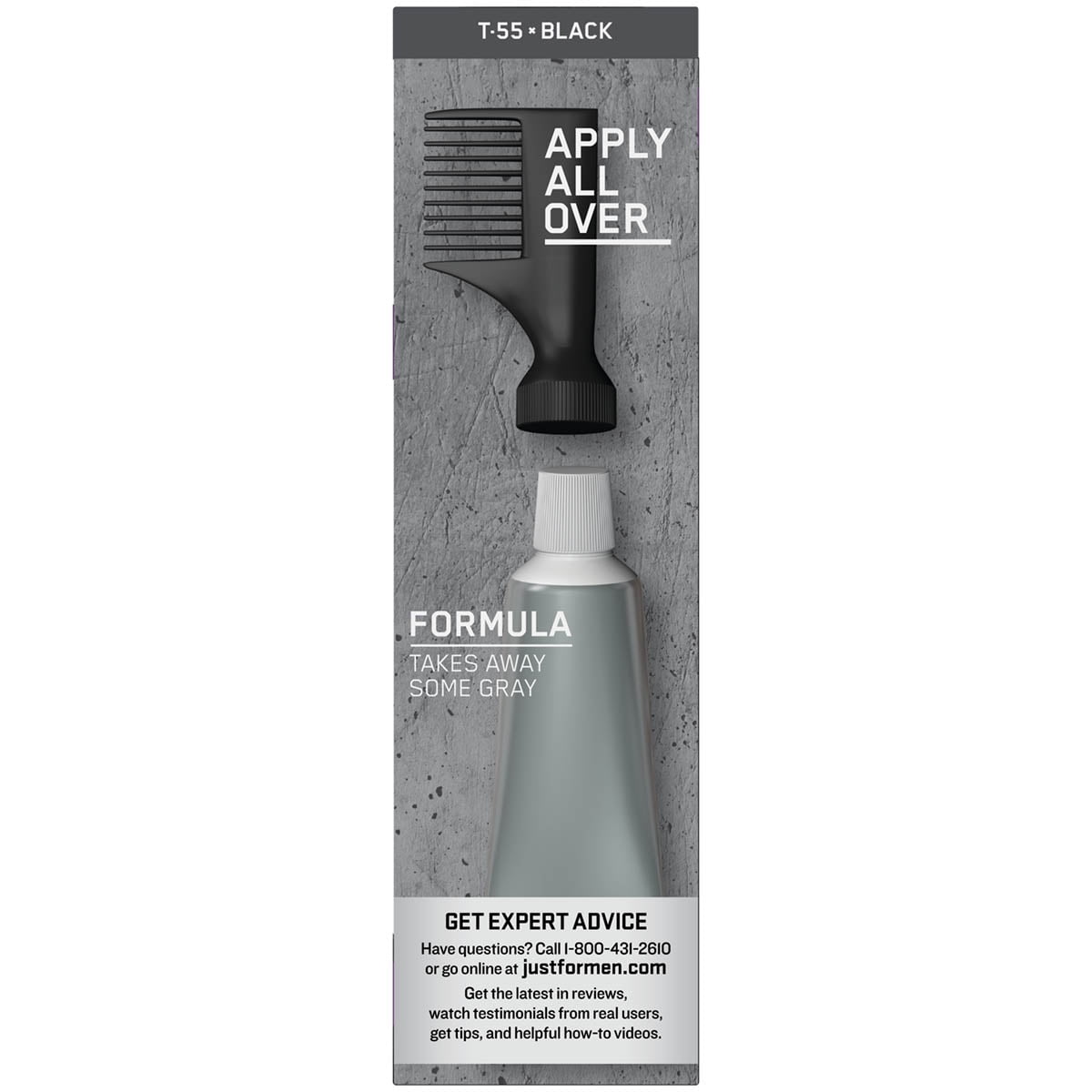 Just For Men Touch Of Gray Easy S Hair Color With Comb In Just For Men Touch Of Gray Easy S Hair Color With Comb In Licator Black Shade T 55
