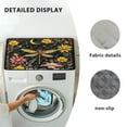 thumbnail image 6 of ZIATUBLESDragonfly Moon Floral Washing Machine Top Dust Cover Pad Water Resistant Washer and Dryer Top Protector Mat for Laundry Room Washable Home Kitchen Decor Accessories, 24 x 19.7 Inch, 6 of 7