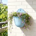 thumbnail image 5 of Leodye 1PCS Wall-mounted Plant Pot with Drainage Holes, Indoor & Outdoor Planter, Greenery Decor Rack for Balcony and Terrace Layout -8.66x7.87x5.82in, 5 of 8