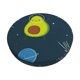 thumbnail image 1 of Disketp Avocado in Space Funda Redonda para Taburete, Funda de Cojín para Silla de Bar Suave y Elástica-12 inch, 1 of 7