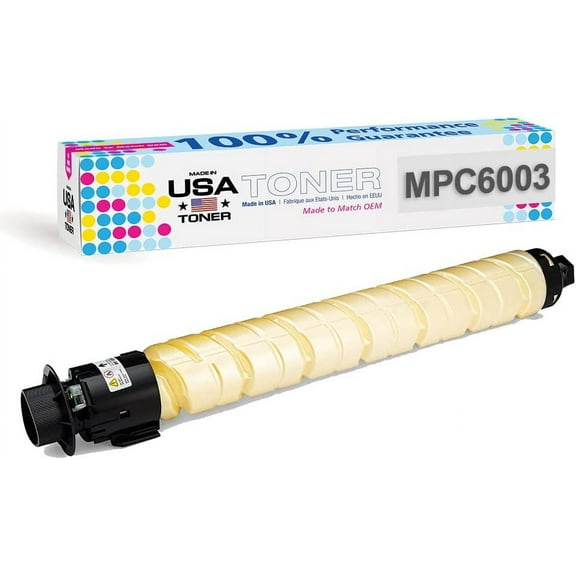 MADE IN USA TONER Compatible Replacement for Ricoh Savin Lanier MP C6003, MP C4503, MP C5503, MPC6004, 841850, 841854 Yellow