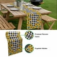 thumbnail image 5 of Yellow Sunflower Table Runner - 48 Inch Long, Kitchen Dining Table Runner Dresser Scarves, Summer Bee Floral Black White Plaid Farmhouse Decor for Coffee Tables Wedding Party Banquet, 5 of 8