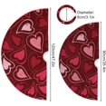 thumbnail image 3 of Coolnut Love Heart Christmas Tree Skirt 36", Valentine's Day Tree Skirt Double Layers Polyester Easter Tree Skirt for Valentine's Day Holiday Party Decoration, 3 of 6