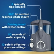 Waterpik Ultra Water Flosser with 10 Settings, 6 Tips, ADA Accepted, Gray