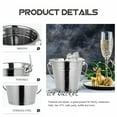 thumbnail image 4 of ACDANC 1L Stainless Steel Water Bucket with Handle Stainless Steel Small Heavy Duty Insulated Bucket Silver, 4 of 4