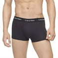 thumbnail image 2 of Calvin Klein Men's Cotton Stretch Multipack Low-Rise Trunks, Black, S, 2 of 4