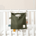 thumbnail image 3 of Organizador lateral para cuna de bebé, bolsa de almacenamiento de algodón, bolsa de almacenamiento Essentials, bolsa colgante para bebé, para pañales, juguetes, ropa, G, 3 of 8