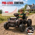 thumbnail image 4 of 36V Ride On Car for Big Kids, Battery Powered Ride on Toy with Bluetooth, Music, Rear Wheel Spring Suspension, Max 9.3 MPH, Kids Electric Vehicle for Boys Girls, 4 of 8