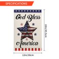 thumbnail image 3 of 4th of July Garden Flag Stars Patriotic Independence Day Memorial Day Flags Outdoor Yard Decoration 12x18 Inch, 3 of 6