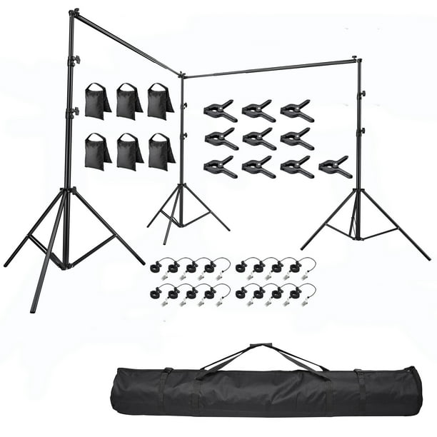 Yescom 10x20 Ft Photo Backdrop Stand Kit Tripod Adjustable Background  Support Stand Heavy Duty Crossbar for Video Studio Classroom Stage for  Puppets 
