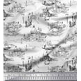 thumbnail image 1 of Soimoi Cotton Voile Fabric Yacht & Architecture Structure Architectural Fabric Prints by Yard 56 Inch Wide, 1 of 3