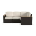 thumbnail image 6 of Homestyles Palm Springs Wicker / Rattan Outdoor 4 Seat Sectional in Brown, 6 of 6