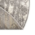thumbnail image 5 of Unique Loom Lennon Collection Area Rug - Zal (6' 1" Round Gray and Ivory), 5 of 11