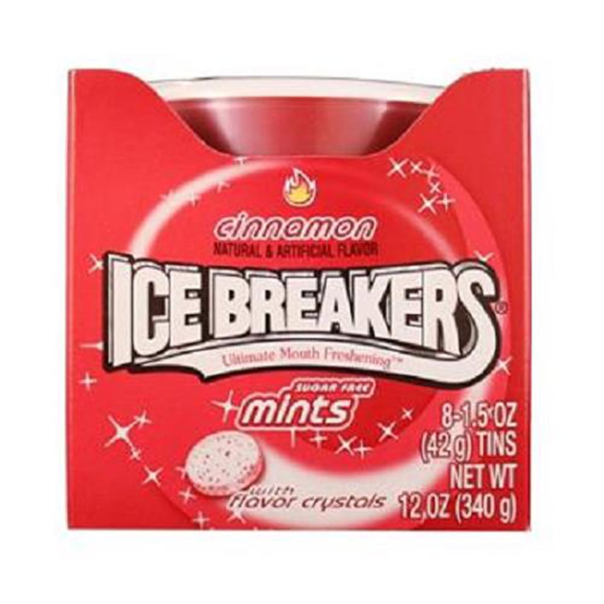 Product Of Ice Breakers, Mints Cinnamon Can, Count 8 (1.5 oz) Mints