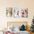 thumbnail image 4 of ZHONGYUTONG Christmas Canvas Wall Art Cardinal Couple on Branch with Barn Poster Prints Winter Scene Artwork Christmas Home Decor Ready to Hang (20.00" x 30.00"), 4 of 6